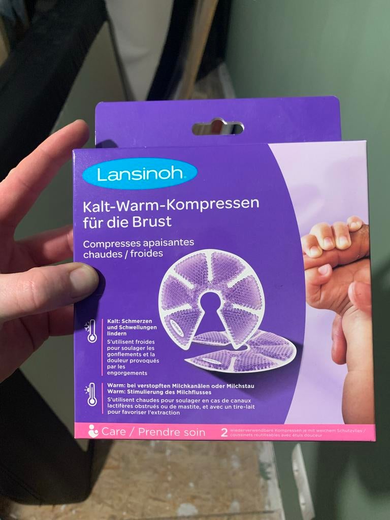 Lansinoh Kalt-Warm Kompressen voor de Borst - TEAB Nieuw, Ophalen, Nieuw, Borstkolf