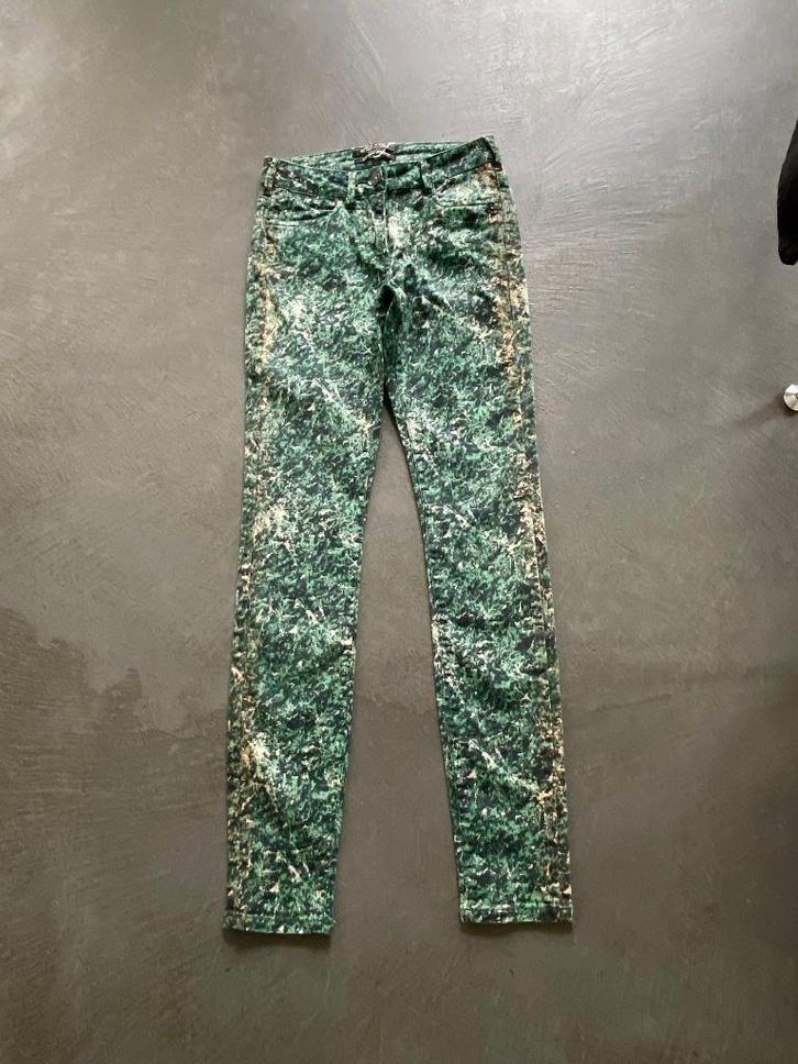i304 Maison Scotch maat W25/L32=XS skinny jeans broek groen, Kleding | Dames, Spijkerbroeken en Jeans, Zo goed als nieuw, W27 (confectie 34) of kleiner