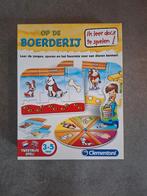 Clementoni leerspel Op de boerderij, Hobby en Vrije tijd, Gezelschapsspellen | Bordspellen, Een of twee spelers, Ophalen of Verzenden