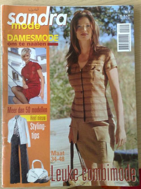 Sandra dames mode nr. 2 , maat 34-48, Hobby en Vrije tijd, Kledingpatronen, Zo goed als nieuw, Vrouw, Overige merken, Verzenden