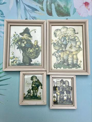 HUMMELTJE vintage prentjes ingelijst beschikbaar voor biedingen