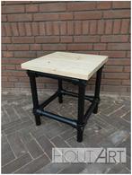 Kruk zwarte steigerbuis met steigerhout, Staal, Info@hout-art.nl, Nieuw, Ophalen of Verzenden