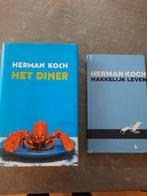 2x Herman Koch Boeken zijn ZGAN, 1x gelezen Samen voor 7,50, Boeken, Literatuur, Ophalen of Verzenden, Zo goed als nieuw, Nederland