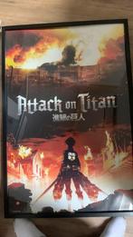 Attack on titan poster in lijst, Ophalen of Verzenden, Gebruikt, Rechthoekig Staand, Film en Tv