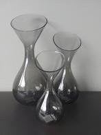 Vazen luxe glasvazen grijs Light & Living 3 stuks Nieuw, Huis en Inrichting, Woonaccessoires | Vazen, Overige kleuren, Nieuw, Ophalen of Verzenden
