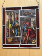 Vintage Glas in Lood raam - raamhanger, Antiek en Kunst, Antiek | Glas en Kristal, Ophalen