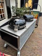 Dubbele weber barbeque, Ophalen, Zo goed als nieuw, Houtskool