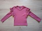 Wibra donkerroze longsleeve - Maat 98-104, Meisje, Ophalen of Verzenden, Zo goed als nieuw, Shirt of Longsleeve