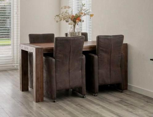 TE KOOP Verschillende meubels van acaciahout, Huis en Inrichting, Overige Huis en Inrichting, Gebruikt, Ophalen