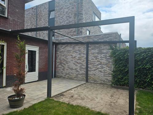 Zonwering met afstandsbediening te bedienen, Tuin en Terras, Overkappingen, Gebruikt, Veranda, Ophalen of Verzenden