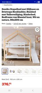 Stapelbed met glijbaan - Leuk en praktisch!, Kinderen en Baby's, Kinderkamer | Stapelbedden en Hoogslapers, Ophalen, Zo goed als nieuw