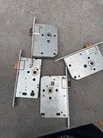 4 Simpele Deursloten, Ophalen of Verzenden, Gebruikt, IJzer, Slot