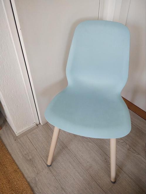 Ikea LEIFARNE stoelen(en), vrolijk lichtblauw!, Huis en Inrichting, Stoelen, Gebruikt, Ophalen