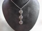 Unika, zilveren hanger met 3 roosjes, Nieuw, Ophalen of Verzenden, Bloem of Plant, Zilver