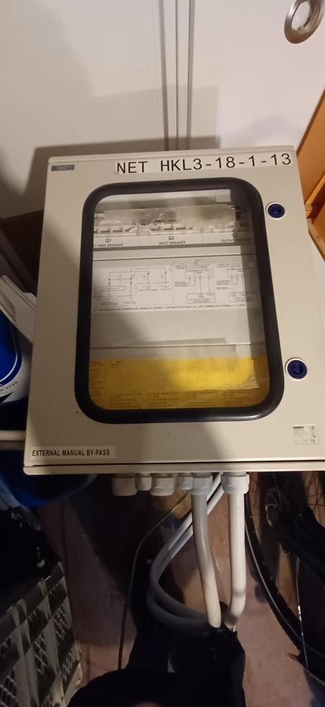 UPS Omschakelkast 125A met 25mq aansluitkabels, Computers en Software, Noodvoedingen (UPS), Gebruikt, Ophalen