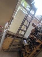 Aluminium trap, uitklapbare ladder, trapleer 9 treden, Doe-het-zelf en Verbouw, Ladders en Trappen, Ophalen, Gebruikt, 2 tot 4 meter
