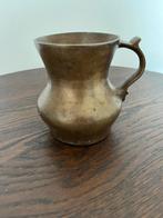 Vintage bronzen kan / beker met handvat, Ophalen, Brons