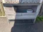 Konijnenhok Ferplast ranch 140 plus grijs 140x75x103, Dieren en Toebehoren, Ophalen, 90 cm of meer, Hok, 110 cm of meer