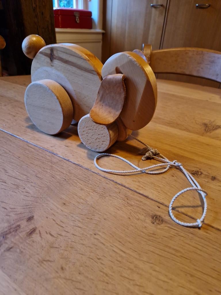 LOOP HUPPEL KONIJNTJE JANBIBIJAN VEILIG SPEELGOED, Ophalen of Verzenden, Duw- of Trekspeelgoed