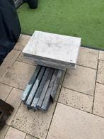 Opsluitbanden en terrastegels - gebruikt, Tuin en Terras, Tegels en Klinkers, Ophalen, Gebruikt, 5 tot 10 m², Beton