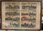 LEIDEN Antieke Prent Plaat 18e vroege 19e Eeuw Prent 16b jdu, Verzamelen, Ophalen, Gebruikt, Voor 1940, Prent
