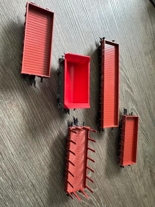 Fleischmann goederenwagens, 5500-5011-5014-5281, Hobby en Vrije tijd, Modeltreinen | H0, Zo goed als nieuw, Wagon, Gelijkstroom