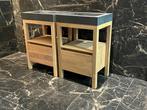 Badmeubel 60 cm staand MASSIEF EIKEN van €1995 nu €650 NEW, Ophalen, Nieuw, 50 tot 100 cm, Minder dan 100 cm