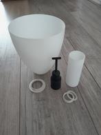 Glazen lampenkappen/glazen voor LivarnoLux Vloerlamp, Overige vormen, Minder dan 25 cm, Ophalen of Verzenden, Wit