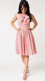 Rockabilly fifties swing dress van Unique Vintage mt. S, Kleding | Dames, Ophalen of Verzenden, Onder de knie, Zo goed als nieuw