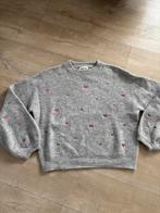 Trui grijs met bordeaux hartjes Fabienne Chapot S, Kleding | Dames, Verzenden, Zo goed als nieuw, Grijs