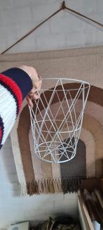 Draadmand wit, Ophalen, Zo goed als nieuw, Rond, Overige materialen