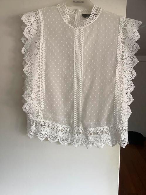 Zeer mooi topje blouse merk Nikkie Kate Moss , wit , M, Kleding | Dames, Blouses en Tunieken, Zo goed als nieuw, Maat 38/40 (M)