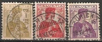 Zwitserland serie 114 - 116 O. ADV. no.8 T.  beschikbaar voor biedingen