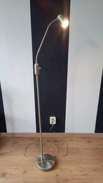 Zilverkleurige staande dimbare leeslamp Vandeheg, Ophalen, Gebruikt, 100 tot 150 cm, Metaal