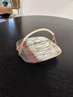 Carstens 1048-23 vintage keramieken schaaltje met rotan, Huis en Inrichting, Woonaccessoires | Dienbladen, Ophalen of Verzenden