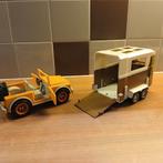 Schleich paardentrailer en jeep, Kinderen en Baby's, Speelgoed | Speelgoedvoertuigen, Ophalen of Verzenden, Zo goed als nieuw