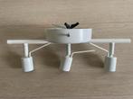 IKEA Tross Plafondrail 3 spots - staal - wit, Ophalen of Verzenden, Zo goed als nieuw, Plafondspot of Wandspot, Led
