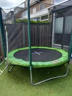 Trampoline 244 cm. Met trappetje en veiligheidsnet., Ophalen, Gebruikt