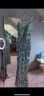 Groene Galajurk Zeemeermin Model - Maat XS/S, Ophalen of Verzenden, Zo goed als nieuw, Maat 34 (XS) of kleiner, Onder de knie
