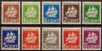 Suriname 157-166 Postfris met Plakker, Postzegels en Munten, Postzegels | Suriname, Verzenden, Postfris