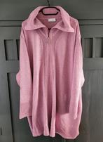 Ulla Popken gebreid rose vest acryl Maat 58/60 Deelbare rits, Ophalen of Verzenden, Gedragen, Roze, Trui of Vest