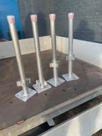 Aluminium spindel met voetplaat/voetspindels  4 stuks, Doe-het-zelf en Verbouw, Steigers, Ophalen, Zo goed als nieuw, Overige typen