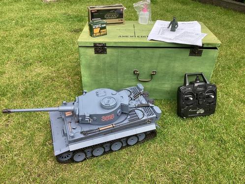 Rc Tank  zgan in kist, Hobby en Vrije tijd, Modelbouw | Radiografisch | Auto's, Zo goed als nieuw, Auto offroad, Elektro, Schaal 1:16