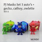 SET 3 PJ Masks driezits auto 3 figuren poppetjes catboy, Ophalen of Verzenden, Nieuw