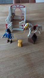 Te koop Playmobil 5107 Knabstrupper met paardenbox, Ophalen of Verzenden, Gebruikt, Complete set