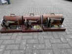 Antieke Singer Naaimachines - Set van 3 met Koffers, Antiek en Kunst, Antiek | Naaimachines, Ophalen of Verzenden