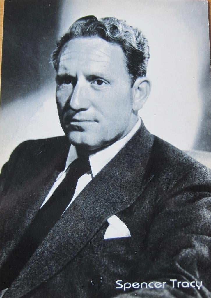 Spencer Tracy op nieuwe ansichtkaart, Verzenden, 1960 tot 1980, Ongelopen, Cultuur en Media