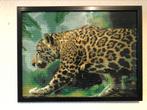 Diamond painting panter in lijst, Hobby en Vrije tijd, Borduren en Borduurmachines, Zo goed als nieuw, Ophalen