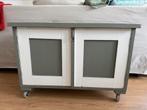 Brocant groen/wit ladekastje / dressoir van Van Dijk & Ko), Ophalen, Gebruikt, 50 tot 100 cm, 25 tot 50 cm