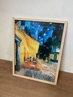 Caféterras bij nacht - Van Gogh Schilderij, Huis en Inrichting, Minder dan 50 cm, Gebruikt, Ophalen of Verzenden, Schilderij